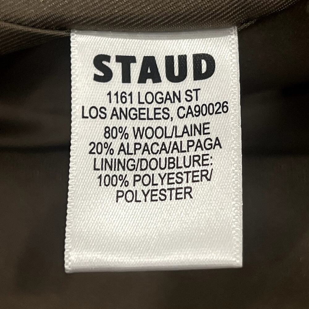 STAUD Dakota Belted Wool Alpaca Blend Coat - NWT - Picture 10 of 10